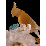 Люстра круглая на золотом каркасе с птичками и цветочным декором Miscellaneous herbs варинант исполнения - 3 | Loft Concept в Ростове-на-Дону