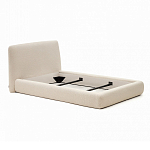 Кровать со съемным бежевым чехлом из ткани букле White Boucle Collection варинант исполнения - 2 | Loft Concept в Ростове-на-Дону