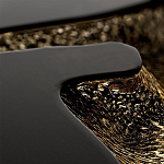 Дизайнерский журнальный стол круглый с декоративным расколом в центре стола Flaming варинант исполнения - 1 | Loft Concept в Ростове-на-Дону