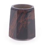 Подсвечник из натурального камня обсидиан со свечой Stone Candlestick варинант исполнения - 1 | Loft Concept в Ростове-на-Дону