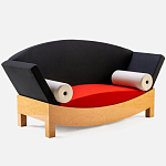 Дизайнерский диван с двумя подушками-валиками Poltronova Mitzi Sofa варинант исполнения - 3 | Loft Concept в Ростове-на-Дону