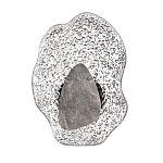 Бра с волнообразным стеклянным плафоном и вставкой из мрамора Liquid Stone варинант исполнения - 1 | Loft Concept в Ростове-на-Дону