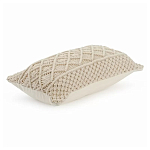 Чехол на подушку с макраме бежевого цвета Macrame варинант исполнения - 1 | Loft Concept в Ростове-на-Дону