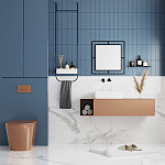 Настенное зеркало квадратной формы в черной металлической раме CORNER MIRROR BLACK варинант исполнения - 3 | Loft Concept в Ростове-на-Дону