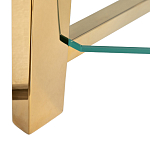 Стеллаж золото с прозрачными стеклянными полками Safekeeping варинант исполнения - 3 | Loft Concept в Ростове-на-Дону