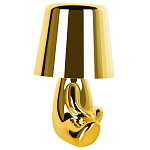 Настольная лампа фигурная золотого цвета с гладким абажуром Высота 16 см Sophia варинант исполнения - 6 | Loft Concept в Ростове-на-Дону