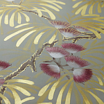 Обои ручная роспись Silk Tree Colourway SC-80 on Pale Grey dyed silk варинант исполнения - 2 | Loft Concept в Ростове-на-Дону