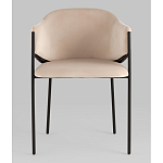 Стул Brace велюр молочный варинант исполнения - 4 | Loft Concept в Ростове-на-Дону