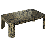 Дизайнерский кофейный стол с рисунком леопард Neytiri Beige Leopard варинант исполнения - 1 | Loft Concept в Ростове-на-Дону