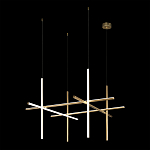 Люстра с 6-ю цилиндрическими плафонами на тонких тросах Trumpet tube варинант исполнения - 3 | Loft Concept в Ростове-на-Дону