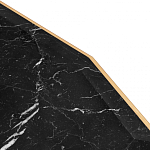 Консоль с чёрной столешницей и золотым фигурным основанием Cosmo варинант исполнения - 4 | Loft Concept в Ростове-на-Дону