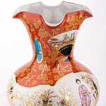 Ваза красного цвета с рисунком Chinoiserie Ceramics варинант исполнения - 1 | Loft Concept в Ростове-на-Дону