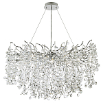 Люстра с хрустальными подвесками на металлических ветках Fairytree Light Silver Chandelier 18 варинант исполнения - 2 | Loft Concept в Ростове-на-Дону