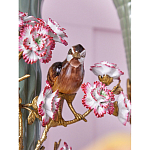 Ваза с птицами и цветами из фарфора с бронзовыми элементами Garden of Eden варинант исполнения - 7 | Loft Concept в Ростове-на-Дону