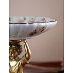 Чаша с цветочным орнаментом на ножке в виде бронзового ангела Eden Garden варинант исполнения - 8 | Loft Concept в Ростове-на-Дону