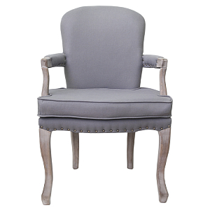Кресло Aubrey Classical Armchair grey flax