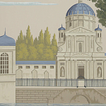 Обои ручная роспись Monuments of Paris Roberts on scenic paper варинант исполнения - 3 | Loft Concept в Ростове-на-Дону