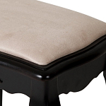 Табурет из массива березы с льяной обивкой в стиле прованс Vintage варинант исполнения - 3 | Loft Concept в Ростове-на-Дону