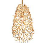 Подвесной светильник золотой в виде кораллов Coral Decor варинант исполнения - 2 | Loft Concept в Ростове-на-Дону