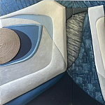 Арт-объект ручной работы Blue Abstraction из 4-х панелей варинант исполнения - 2 | Loft Concept в Ростове-на-Дону