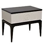 Тумбочка прикроватная с ящиком черно-серого цвета Noble Nightstand варинант исполнения - 1 | Loft Concept в Ростове-на-Дону