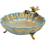 Блюдо фарфоровое Птица на ветке Flora варинант исполнения - 1 | Loft Concept в Ростове-на-Дону