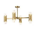 Люстра цвета латунь с 4-мя матовыми цилиндрическими плафонами Elstead Lighting варинант исполнения - 1 | Loft Concept в Ростове-на-Дону