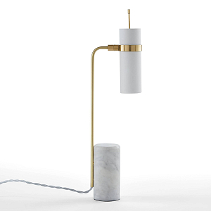 Настольная лампа Detlef Table lamp white marble