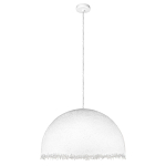 Подвесной светильник в форме купола белого цвета с ажурной бахромой Tactile Line варинант исполнения - 7 | Loft Concept в Ростове-на-Дону
