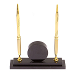 Часы настольные с двумя ручками из натурального камня Stone Clock варинант исполнения - 5 | Loft Concept в Ростове-на-Дону