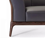 Диван двухместный c каркасом из массива дерева Double Sofa Made of Walnut Wood варинант исполнения - 3 | Loft Concept в Ростове-на-Дону