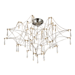 Потолочный светильник с тонким металлическим каркасом цвета хром Quasar варинант исполнения - 1 | Loft Concept в Ростове-на-Дону