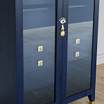 Дизайнерский шкаф витрина Elsa Dreams Blue с 4-мя ящиками варинант исполнения - 3 | Loft Concept в Ростове-на-Дону