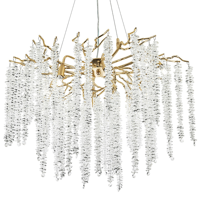          Fairytree Gold Crystal Chandelier 8     -- | Loft Concept 