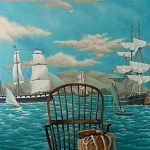 Обои ручная роспись Nantucket Crossing Brandt colourway on scenic paper варинант исполнения - 3 | Loft Concept в Ростове-на-Дону