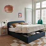 Двуспальная кровать с подъемным механизмом Mathise Bed Deep Blue варинант исполнения - 8 | Loft Concept в Ростове-на-Дону