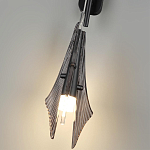 Бра черного цвета с плафоном из рельефного стекла Glass Pod варинант исполнения - 9 | Loft Concept в Ростове-на-Дону