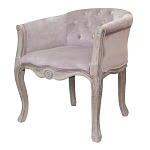Кресло низкое в стиле прованс Розовый Велюр Louis French Armchair  варинант исполнения - 3 | Loft Concept в Ростове-на-Дону
