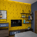 Гипсовая 3D Панель M-41 A, B варинант исполнения - 3 | Loft Concept в Ростове-на-Дону