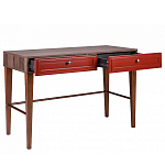 Стол письменный из массива бука с 2-мя ящиками красный Wenge Light варинант исполнения - 3 | Loft Concept в Ростове-на-Дону