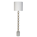 Торшер мраморный с белым абажуром Floor lamp Jewelry варинант исполнения - 1 | Loft Concept в Ростове-на-Дону