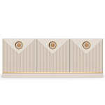 ТВ-тумба с 3-мя фактурными дверцами Satin Furniture варинант исполнения - 2 | Loft Concept в Ростове-на-Дону