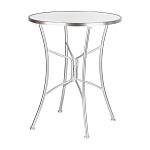 Столик приставной с круглой столешницей на серебристом основании Scenical Table варинант исполнения - 1 | Loft Concept в Ростове-на-Дону