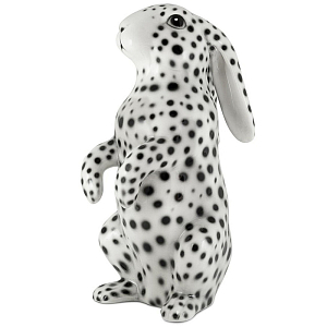 Статуэтка кролик Abhika Rabbit White Black