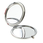 Зеркало карманное двухстороннее круглое из натурального камня Серафинит в подарочной упаковке Silver Stone Mirrors варинант исполнения - 2 | Loft Concept в Ростове-на-Дону