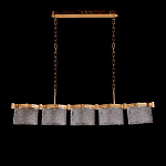 Люстра линейная с текстурными овальными абажурами Splendor Palace Style варинант исполнения - 2 | Loft Concept в Ростове-на-Дону