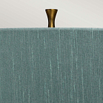 Настольная лампа с коническим дымчато-зелёным абажуром из искусственного шёлка Quintiesse варинант исполнения - 4 | Loft Concept в Ростове-на-Дону