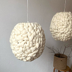 Светильник вязаный из шерсти Wool Oval варинант исполнения - 1 | Loft Concept в Ростове-на-Дону