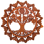 Панно из дерева круглое Osier Panel With Trees варинант исполнения - 1 | Loft Concept в Ростове-на-Дону