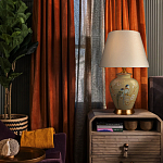 Настольная лампа бежевая с изображением птиц Slip Away варинант исполнения - 5 | Loft Concept в Ростове-на-Дону